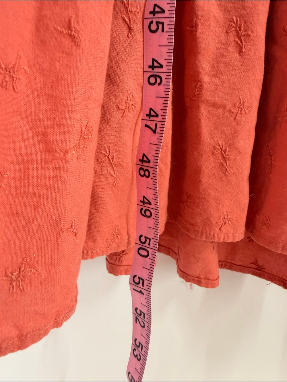 Old Navy Plus 3X Coral Embroidered Boho Tiered Midi Maxi Dress Cottagecore - Picture 6 of 11
